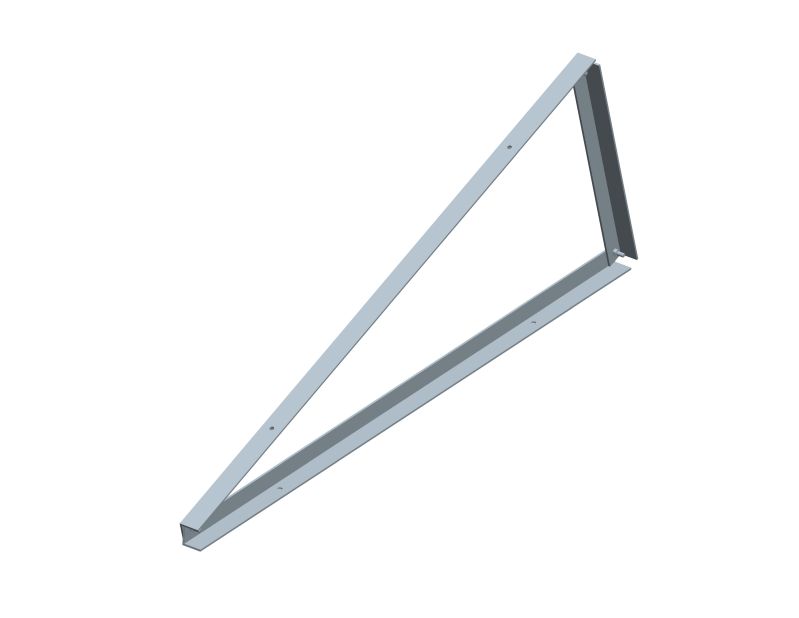 Soporte triangular premontado para el sistema de montaje de techo plano triangular Pre-assembled triangle support for Triangle flat roof mounting system