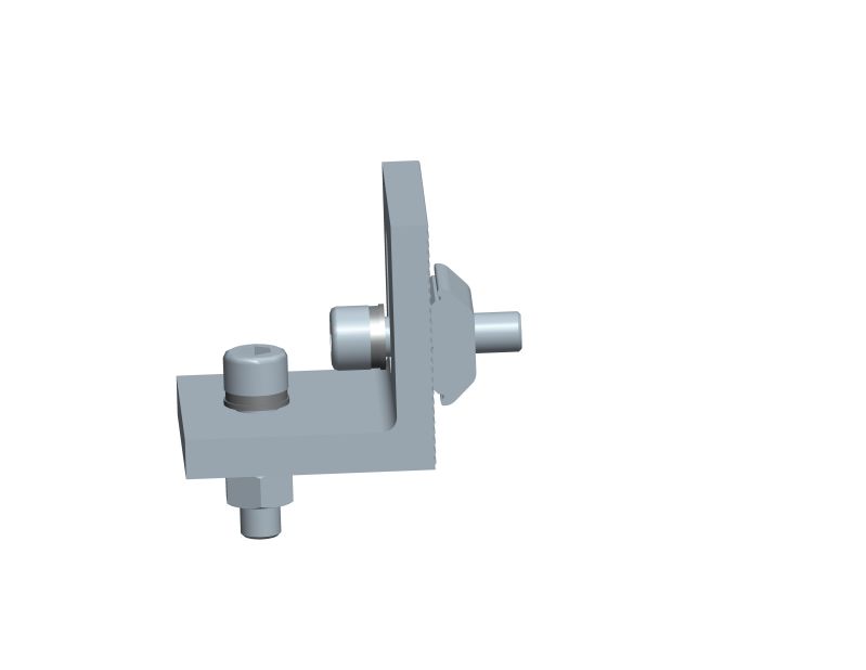 Abrazadera de carril para sistema de montaje de techo plano triangular Rail clamp for triangle flat roof mounting system