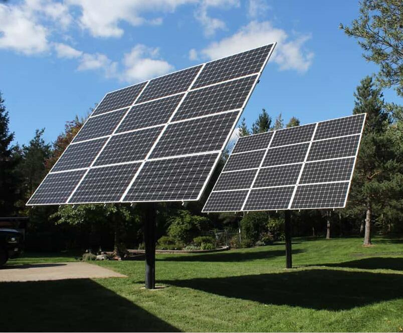 sistema de montaje de poste solar fotovoltaico
