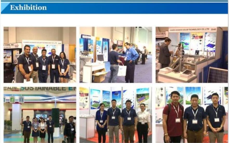 Exposición para la empresa de tecnología solar Wanhos.