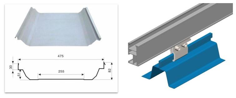 Solar standing seam metal roof clamps