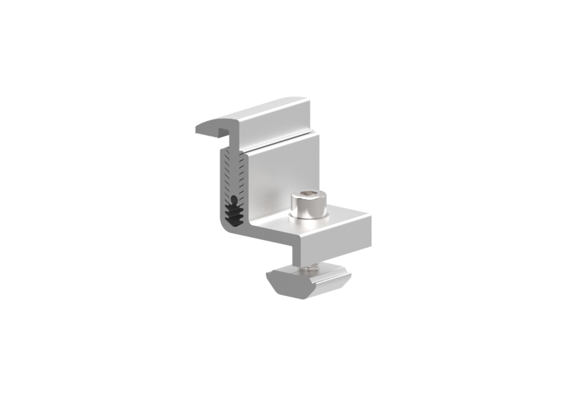 Pinzas finales ajustables para panel solar de 25-45 mm Adjustable end clamps for solar panel 25-45mm