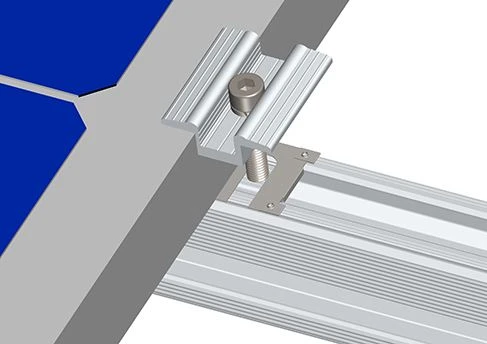 earthing clip 3D map for pv