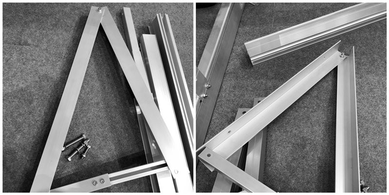 solar panel support brackets real scene