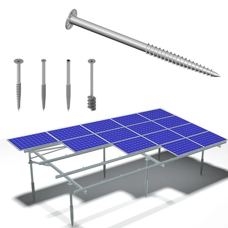 Sistema de montaje fotovoltaico en tierra de aluminio
