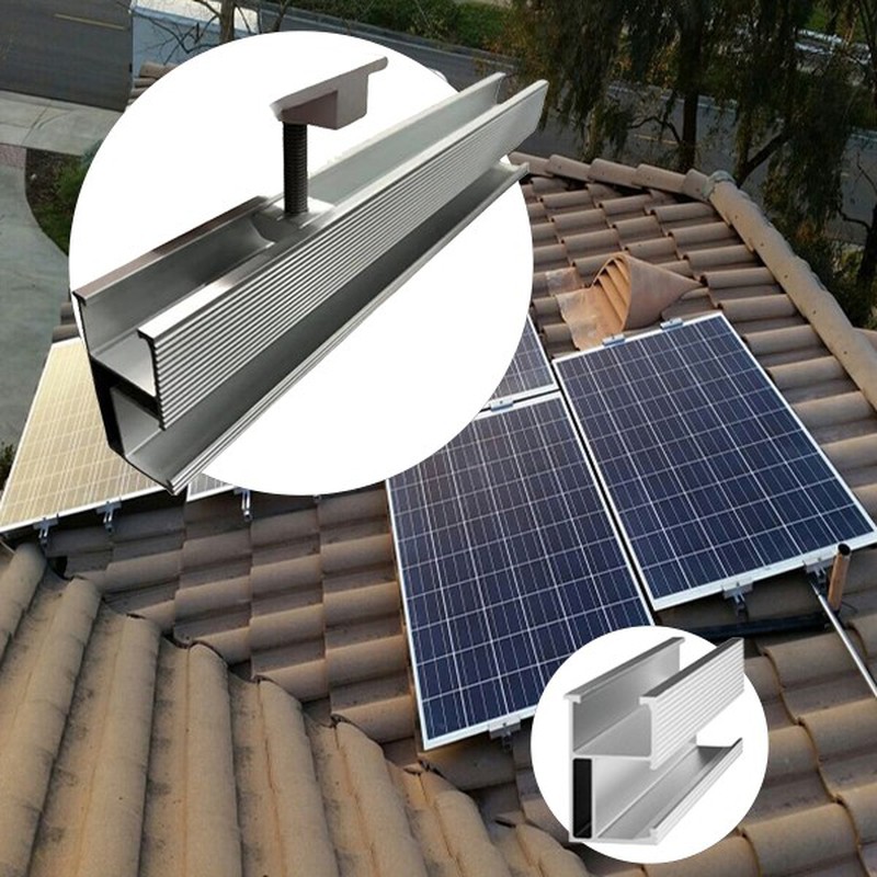 Aluminum Mounting Rail Detail Aluminum Mounting Rail Detail