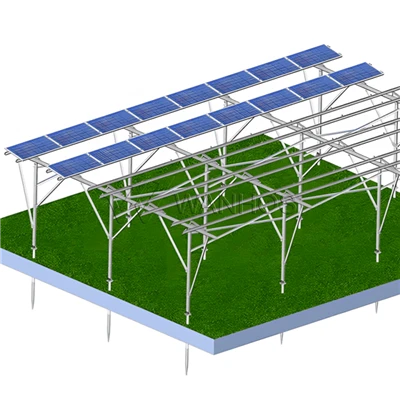 Montes solares de inclinación ajustables para la agricultura