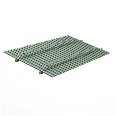 Soporte solar de techo de metal corrugado