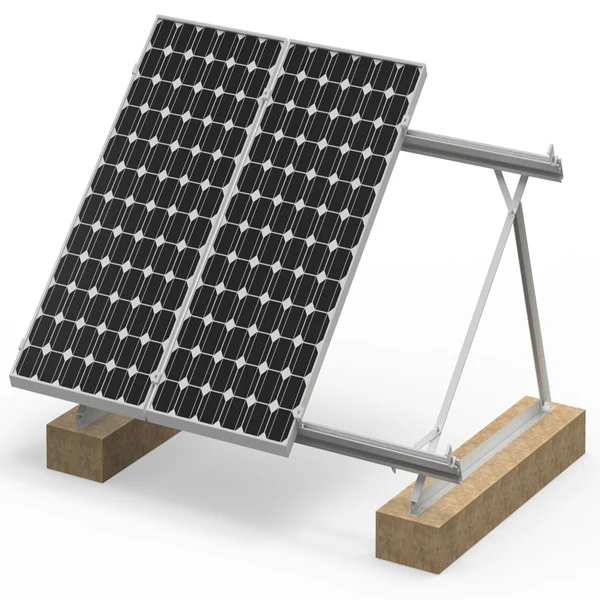 Montaje de panel solar de techo plano