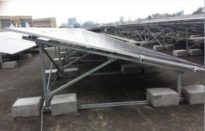 Solar sistemas de montaje, sistemas de tejado plano, galvanizado acero Solar suelo montar