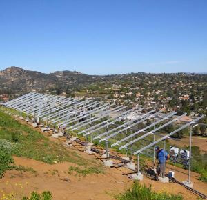 100% anodizado aluminio estructura Solar Pv tierra sistemas de montaje