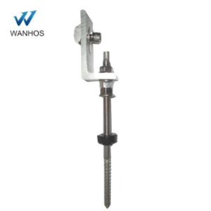 Popular estaño de aluminio techo solar L-pierna gancho