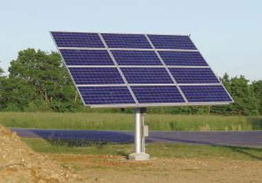 Sistema de montaje de poste de acero solar de bomba de agua