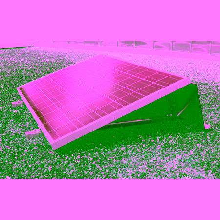 Panel solar montaje aluminio doble Tri-soporte