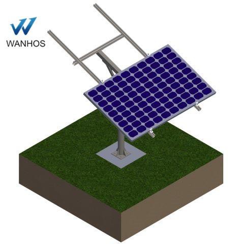 Single Pole Solar Ground Racking System
