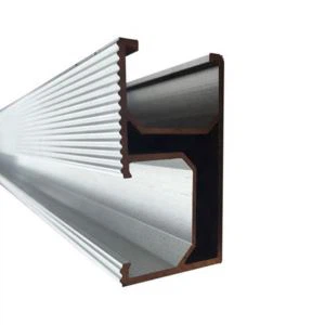 Carril de guía de aluminio para montaje en panel solar