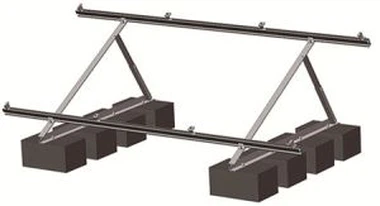 Montaje de soporte plegable de triángulo solar de fábrica