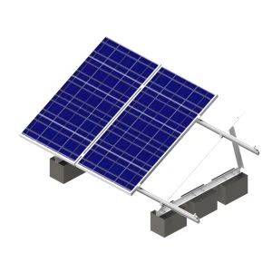 Estructura del panel solar fotovoltaico en plano