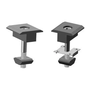 Abrazaderas centrales de aluminio solar Techo Tierra Lug