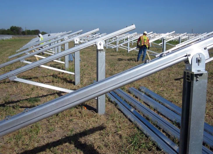 100kw Solar Brackets Pile For Ground Mounting