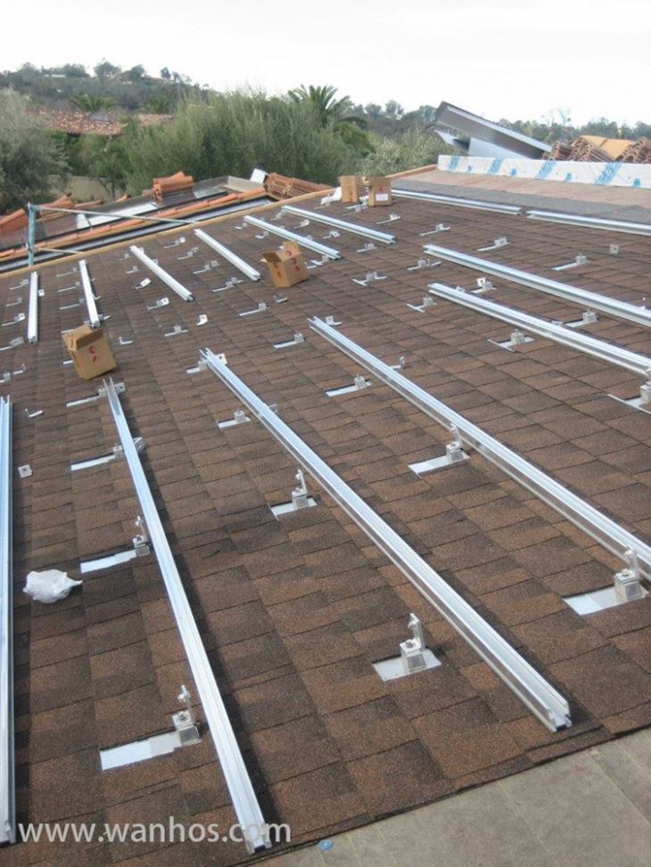 5Kw Solar Power Roof Support Mounting Rack