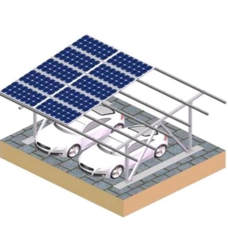 Estructura de montaje de garaje solar a medida