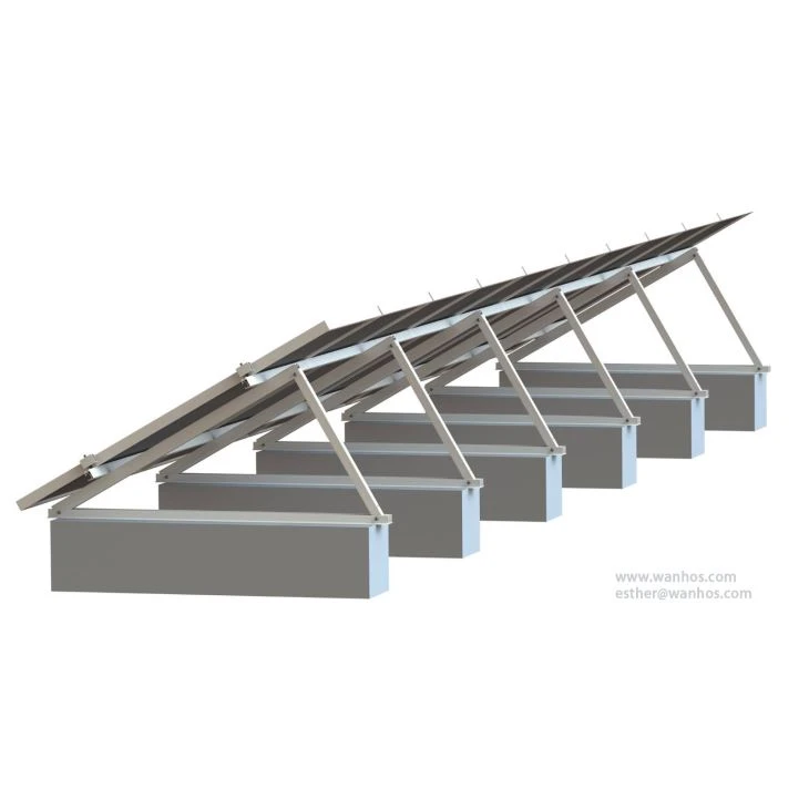 Home Solar Roof Mounting System For Flat Roof Structure