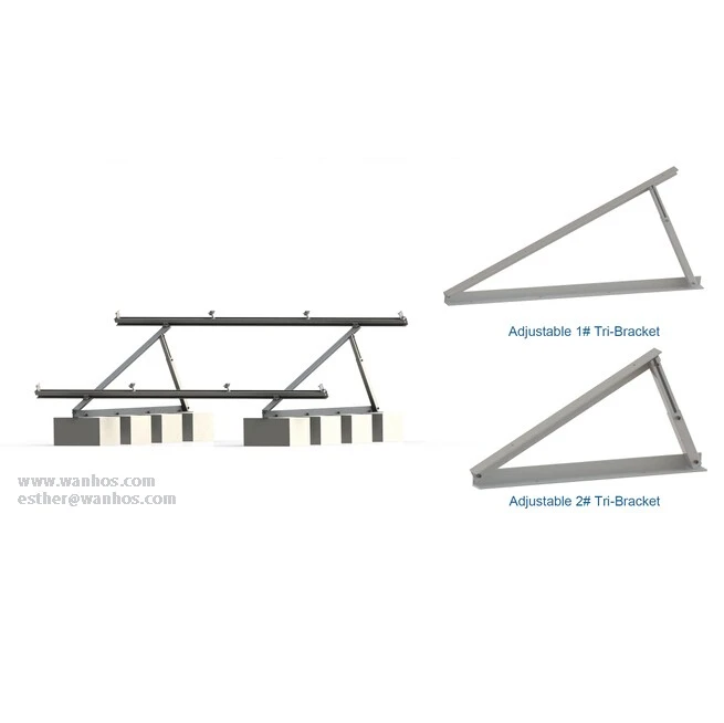 Home Solar Roof Mounting System For Flat Roof Structure