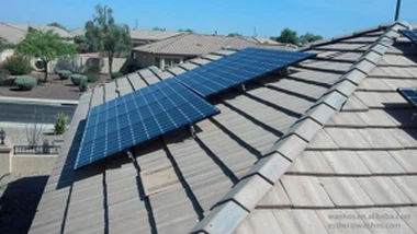 Sistema de techos de azulejos de energía solar para el hogar