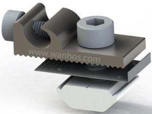 Terminal de conexión a tierra de componentes solares para soporte de montaje solar de panel solar