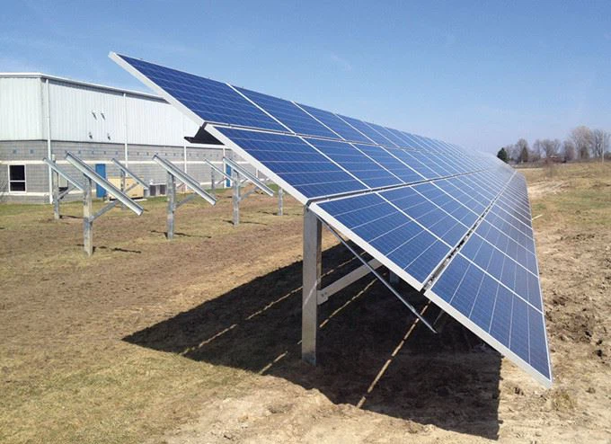 Solar Panel Ground Mounting Bracket Structure